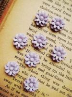 10 Lila Bloemen (12mm)